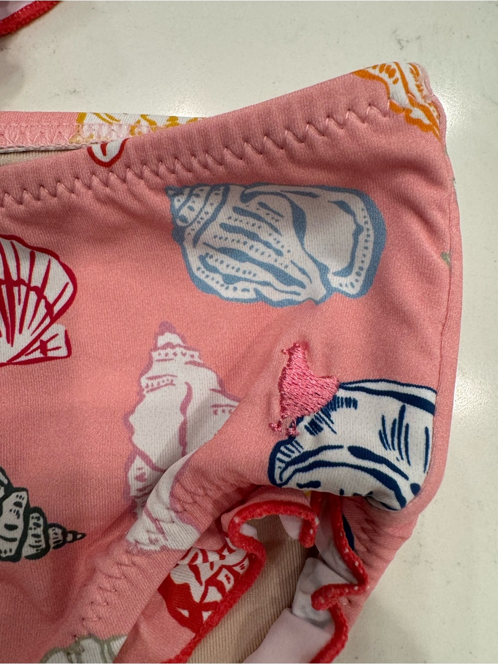 Pink Chicken Pink Seashell Ruffle Bikini Set - Picture 4 of 4